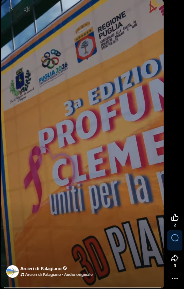 CSEN Eventi Formazione News  🎯 Profumo di Clementine – Uniti per la Prevenzione: un successo per gli Arcieri di Palagiano